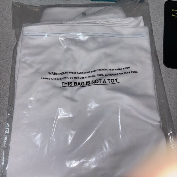 QED style mens Small White polo With Blue Thread Lining NWT - Picture 4 of 5